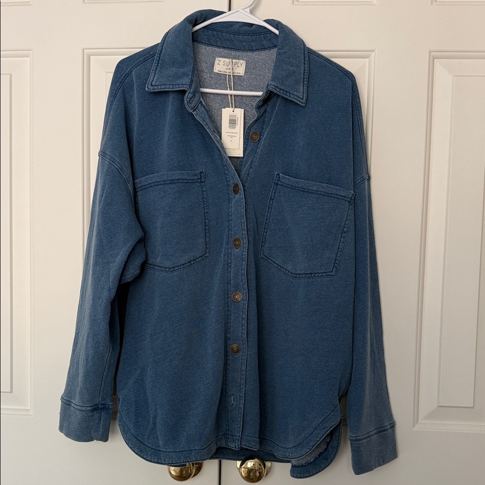 Z Supply All Day Knit Denim Jacket - Picture 2 of 8